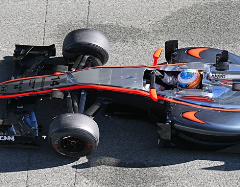 Fernando Alonso (ESP) McLaren MP4-30.
01.02.2015. Formula One Testing, Day One, Jerez, Spain.
- www.xpbimages.com, EMail: requests@xpbimages.com - copy of publication required for printed pictures. Every used picture is fee-liable. © Copyright: Batchelor / XPB Images