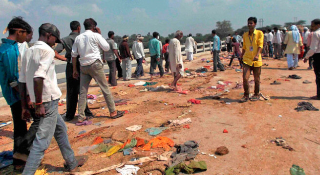 50 Uttar Pradesh people killed in MP stampede