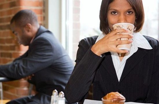 Working during lunch hours may not be as bad as believed