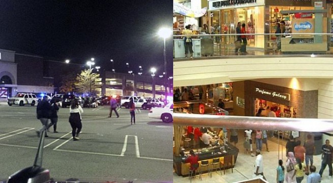 Multiple gun fired outside Garden State Plaza in New Jersey shopping centre .