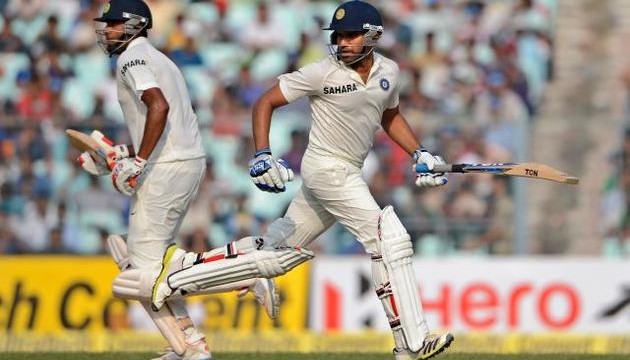 Rohit's debut century rescues India
