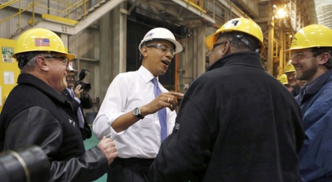 Obama cites ArcelorMittal's example for economic revival