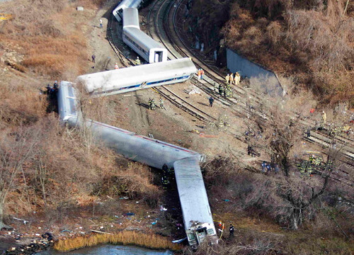 New York train crash: ‘Speed a possible cause of Metro-North derailment’