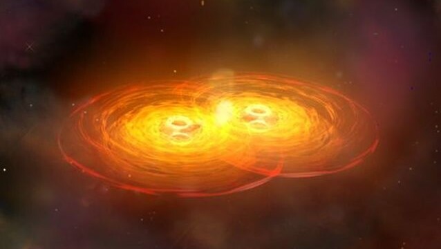 Two `dancing` black holes sighted at heart of remote galaxy